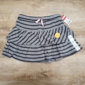 Girl's Gray Ruffle Skort
